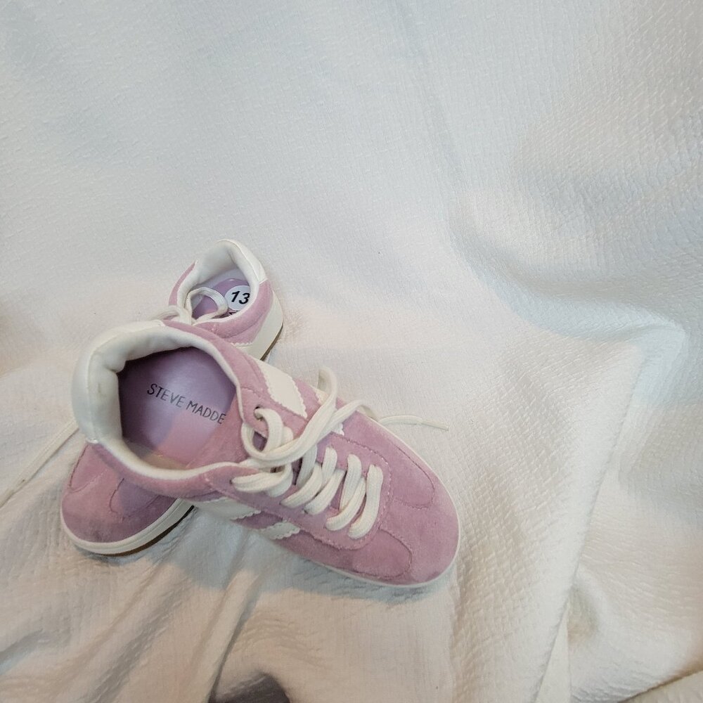 STEVE MADDEN Kids FIELD Pink Low Top Sneakers